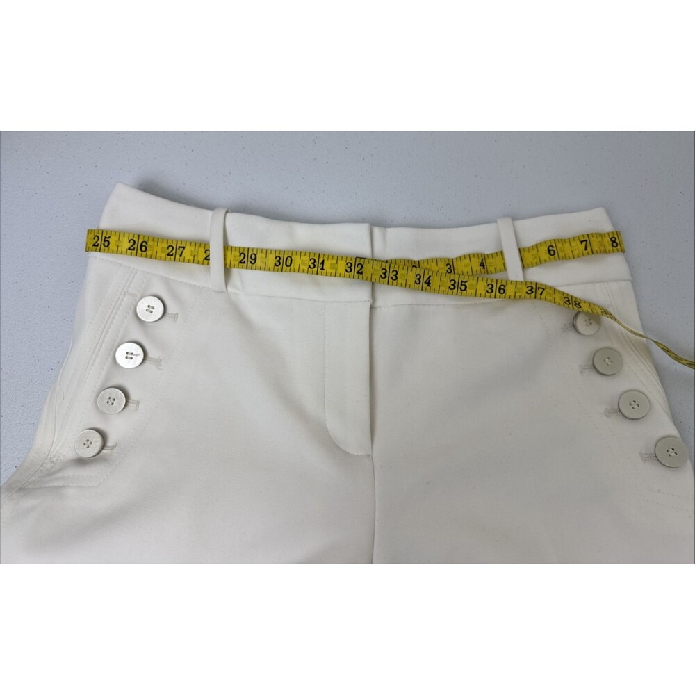 LTD White Wide Leg Sailor Pants Fully Lined Decorative Buttons Size 0 / W30 - Picture 13 of 16